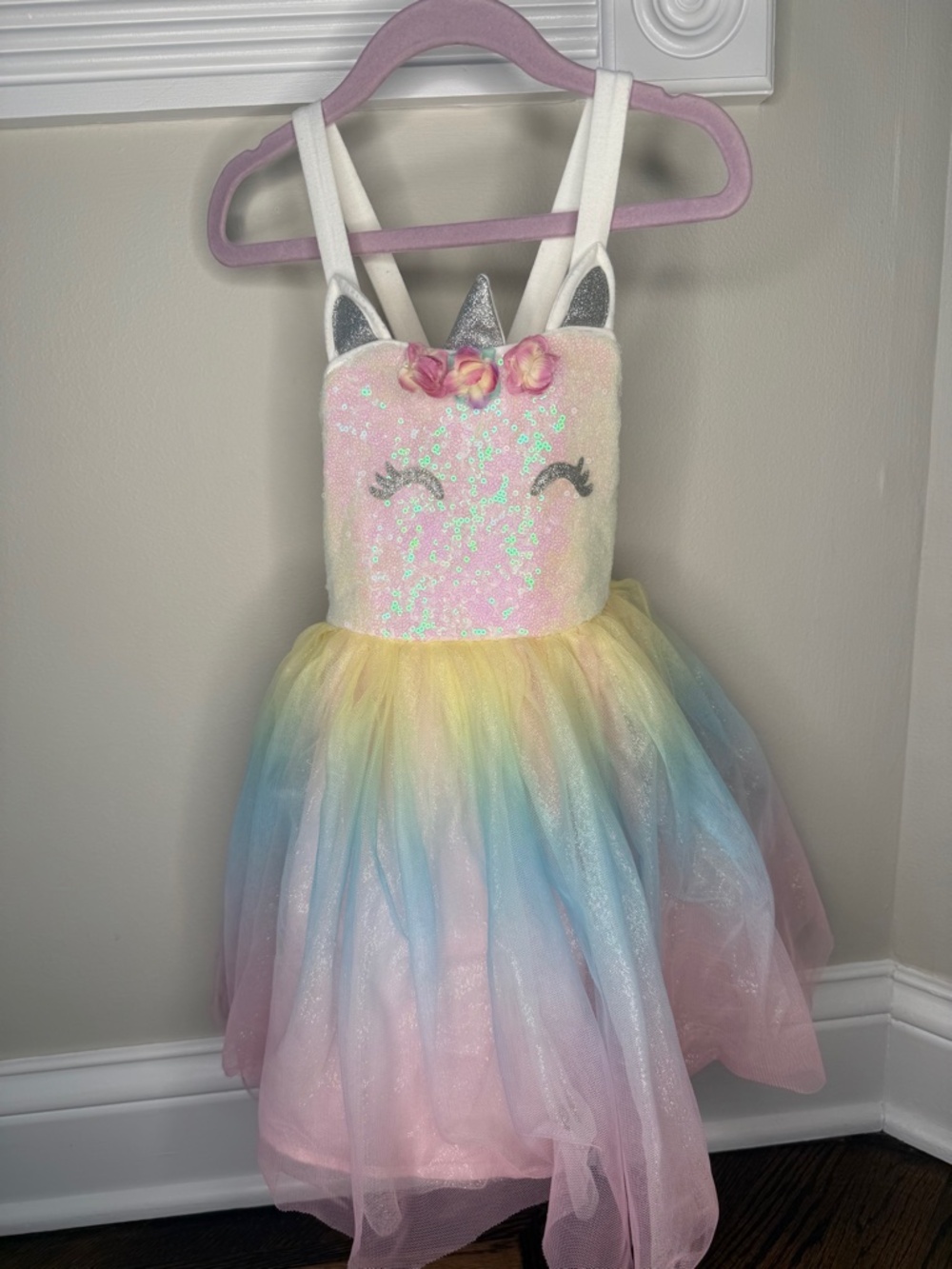 Zunie, Girls 4T tutu Unicorn Pastel Rainbow Dress